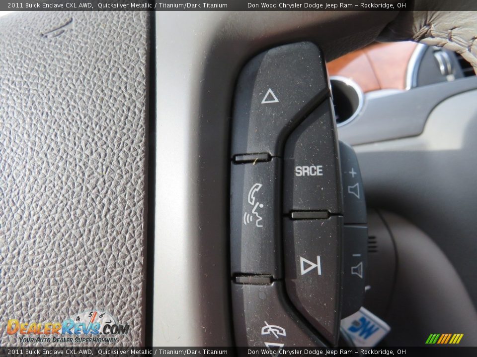 2011 Buick Enclave CXL AWD Quicksilver Metallic / Titanium/Dark Titanium Photo #28