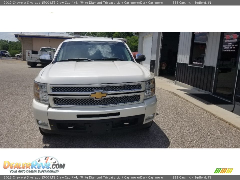 2012 Chevrolet Silverado 1500 LTZ Crew Cab 4x4 White Diamond Tricoat / Light Cashmere/Dark Cashmere Photo #4