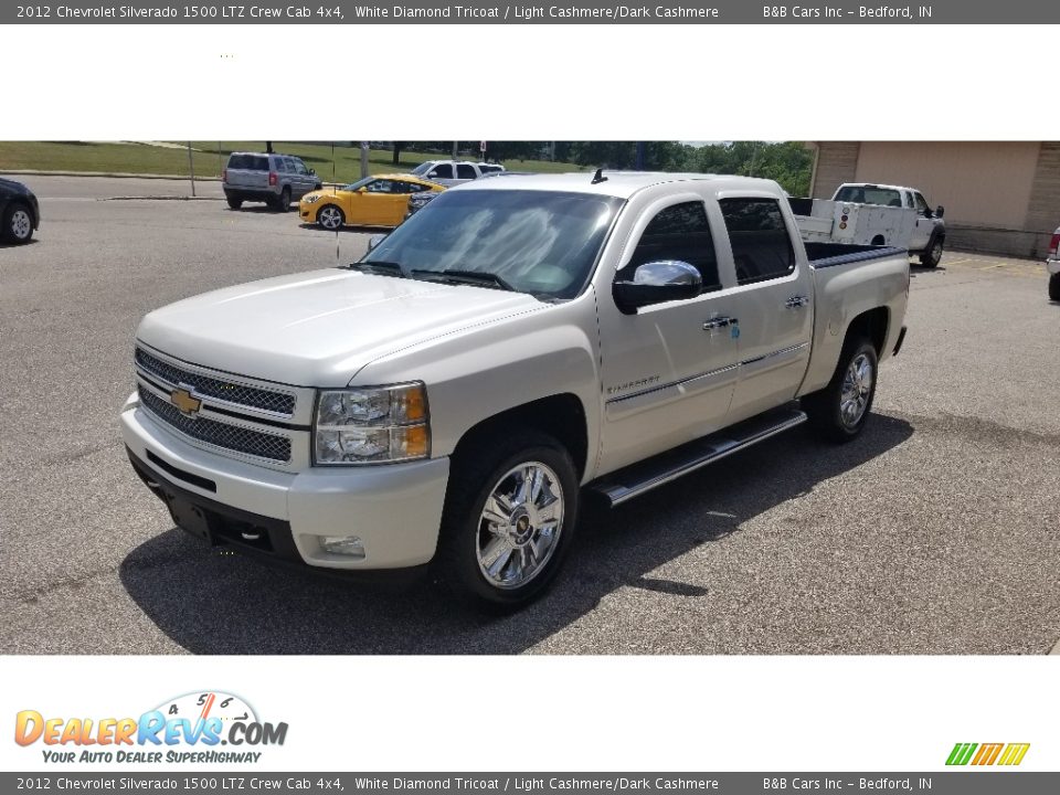2012 Chevrolet Silverado 1500 LTZ Crew Cab 4x4 White Diamond Tricoat / Light Cashmere/Dark Cashmere Photo #5