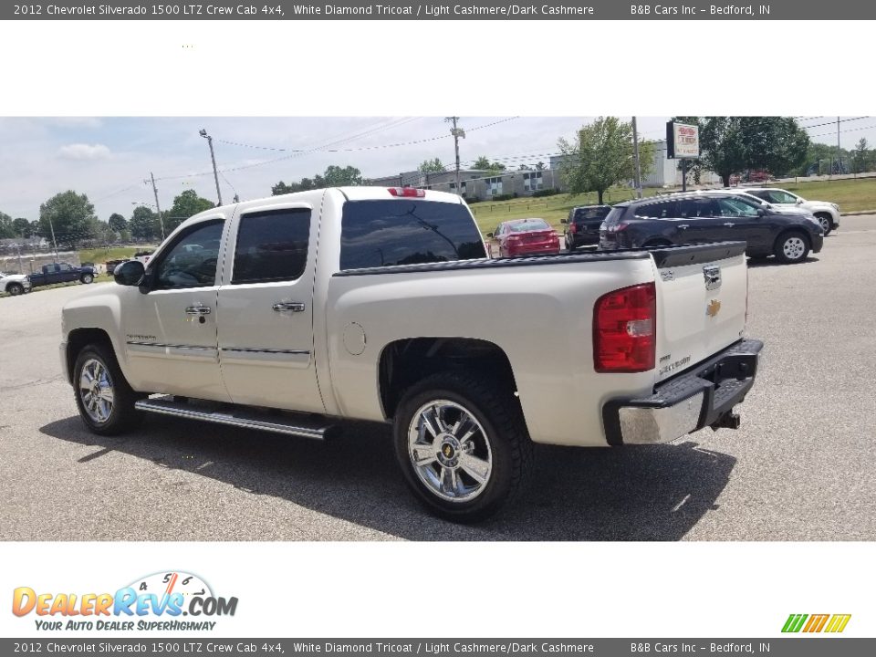 2012 Chevrolet Silverado 1500 LTZ Crew Cab 4x4 White Diamond Tricoat / Light Cashmere/Dark Cashmere Photo #6