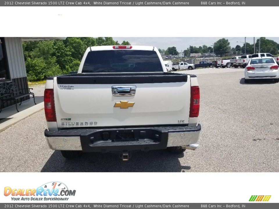 2012 Chevrolet Silverado 1500 LTZ Crew Cab 4x4 White Diamond Tricoat / Light Cashmere/Dark Cashmere Photo #7