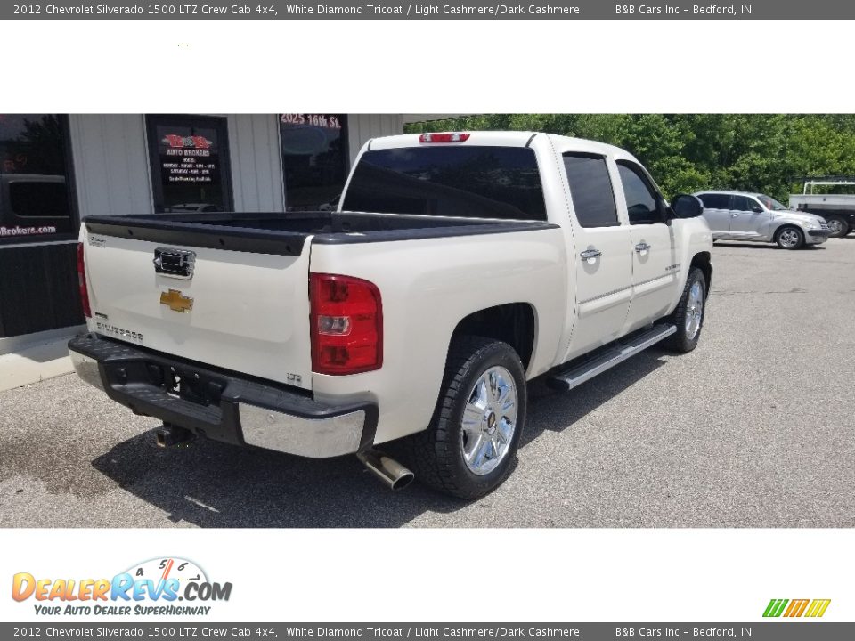 2012 Chevrolet Silverado 1500 LTZ Crew Cab 4x4 White Diamond Tricoat / Light Cashmere/Dark Cashmere Photo #8