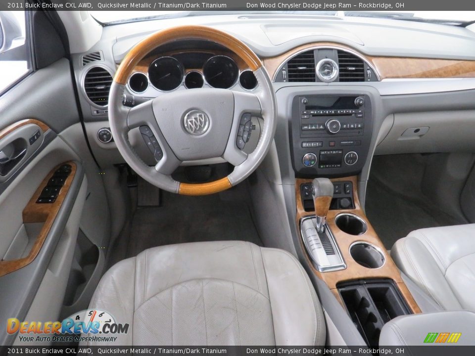 2011 Buick Enclave CXL AWD Quicksilver Metallic / Titanium/Dark Titanium Photo #36