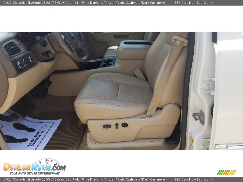 2012 Chevrolet Silverado 1500 LTZ Crew Cab 4x4 White Diamond Tricoat / Light Cashmere/Dark Cashmere Photo #12
