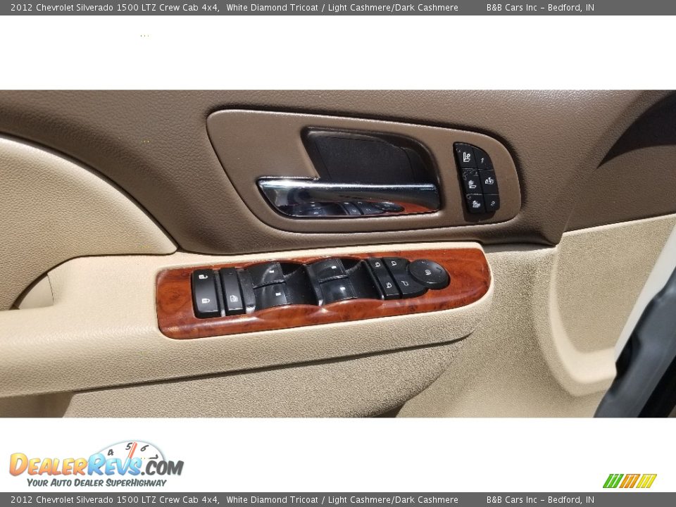 2012 Chevrolet Silverado 1500 LTZ Crew Cab 4x4 White Diamond Tricoat / Light Cashmere/Dark Cashmere Photo #13
