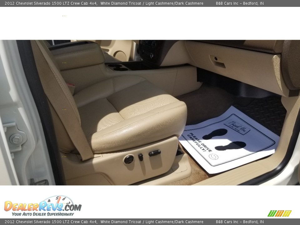 2012 Chevrolet Silverado 1500 LTZ Crew Cab 4x4 White Diamond Tricoat / Light Cashmere/Dark Cashmere Photo #23