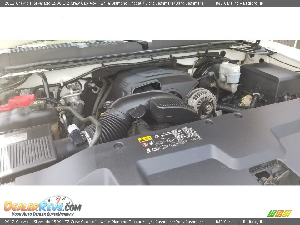 2012 Chevrolet Silverado 1500 LTZ Crew Cab 4x4 White Diamond Tricoat / Light Cashmere/Dark Cashmere Photo #25