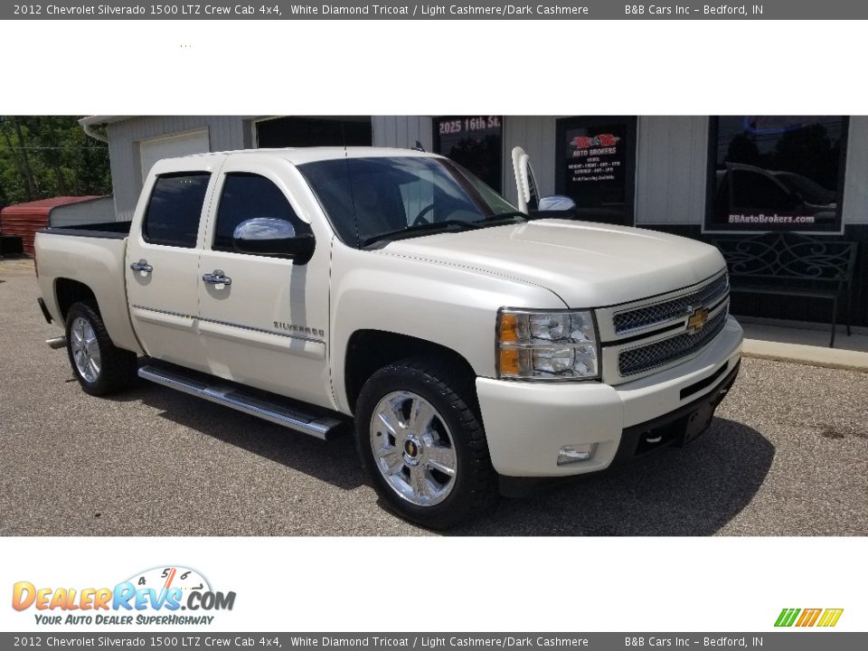 2012 Chevrolet Silverado 1500 LTZ Crew Cab 4x4 White Diamond Tricoat / Light Cashmere/Dark Cashmere Photo #26