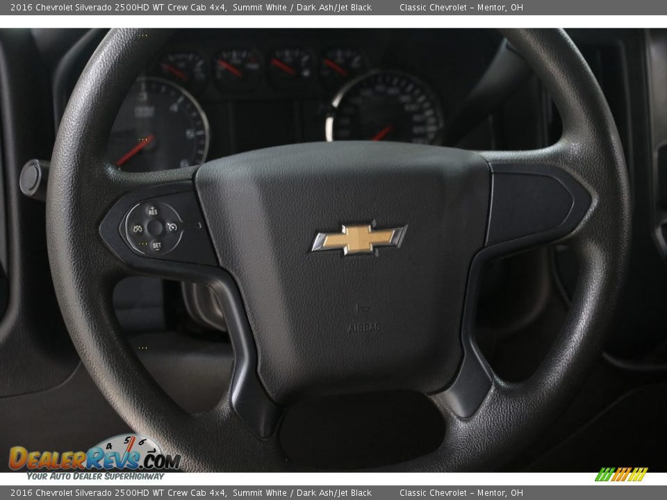 2016 Chevrolet Silverado 2500HD WT Crew Cab 4x4 Steering Wheel Photo #7