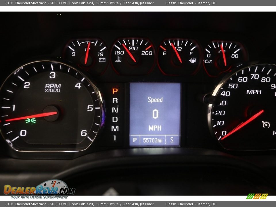 2016 Chevrolet Silverado 2500HD WT Crew Cab 4x4 Gauges Photo #8