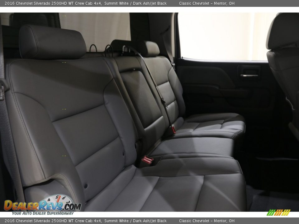Rear Seat of 2016 Chevrolet Silverado 2500HD WT Crew Cab 4x4 Photo #17