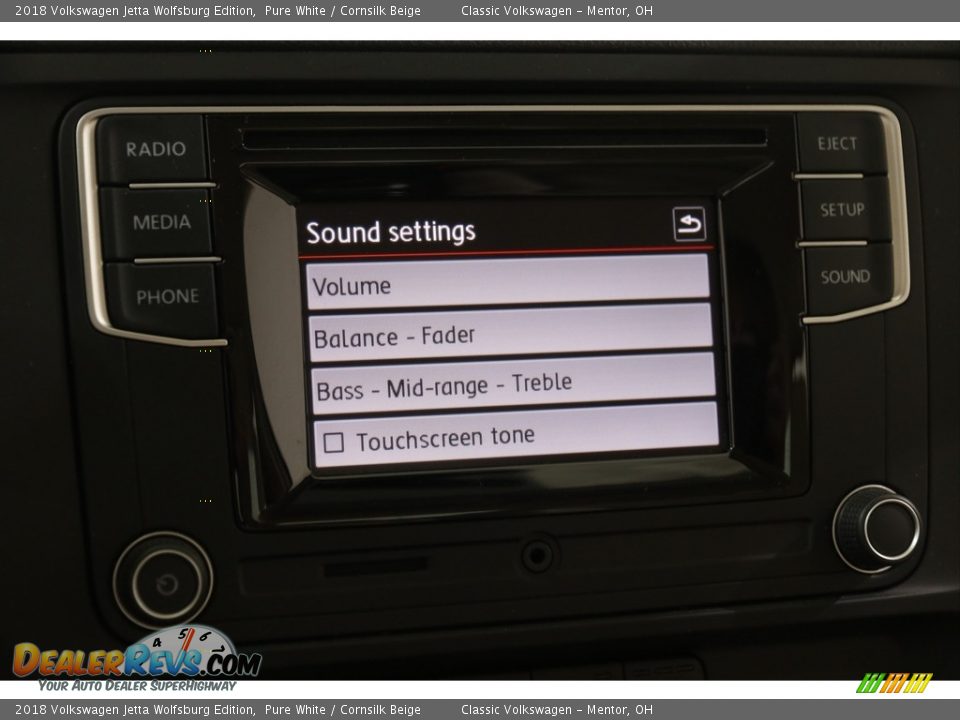 2018 Volkswagen Jetta Wolfsburg Edition Pure White / Cornsilk Beige Photo #14