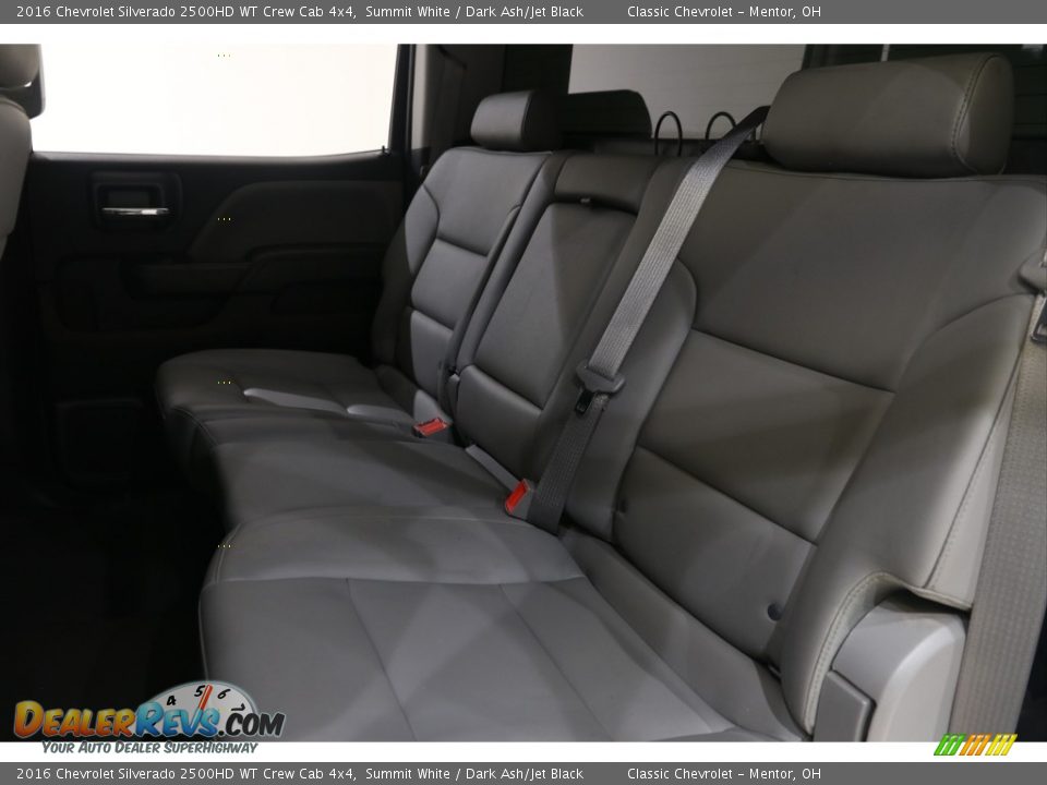 Rear Seat of 2016 Chevrolet Silverado 2500HD WT Crew Cab 4x4 Photo #18