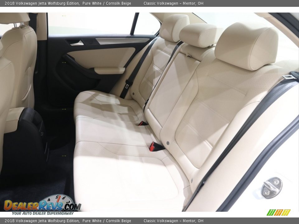 2018 Volkswagen Jetta Wolfsburg Edition Pure White / Cornsilk Beige Photo #19