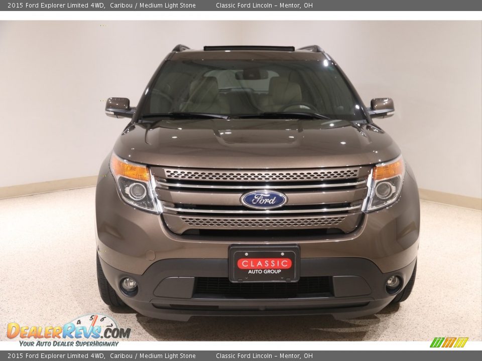 2015 Ford Explorer Limited 4WD Caribou / Medium Light Stone Photo #2