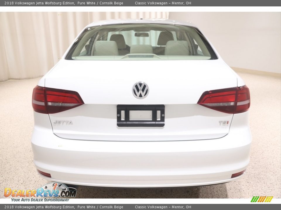 2018 Volkswagen Jetta Wolfsburg Edition Pure White / Cornsilk Beige Photo #21