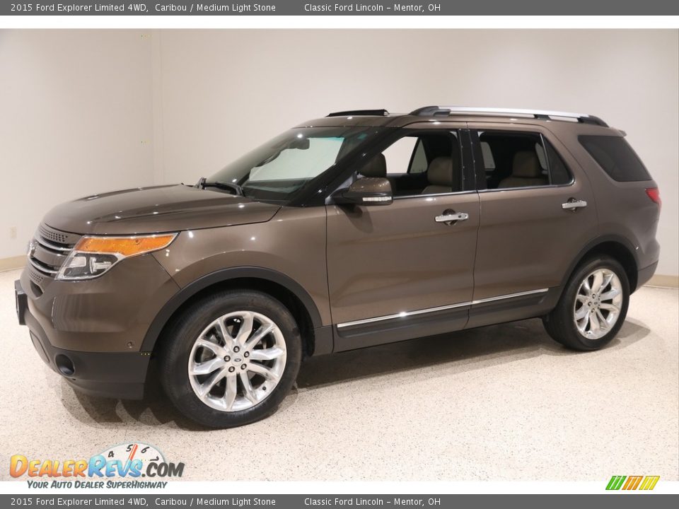 2015 Ford Explorer Limited 4WD Caribou / Medium Light Stone Photo #3