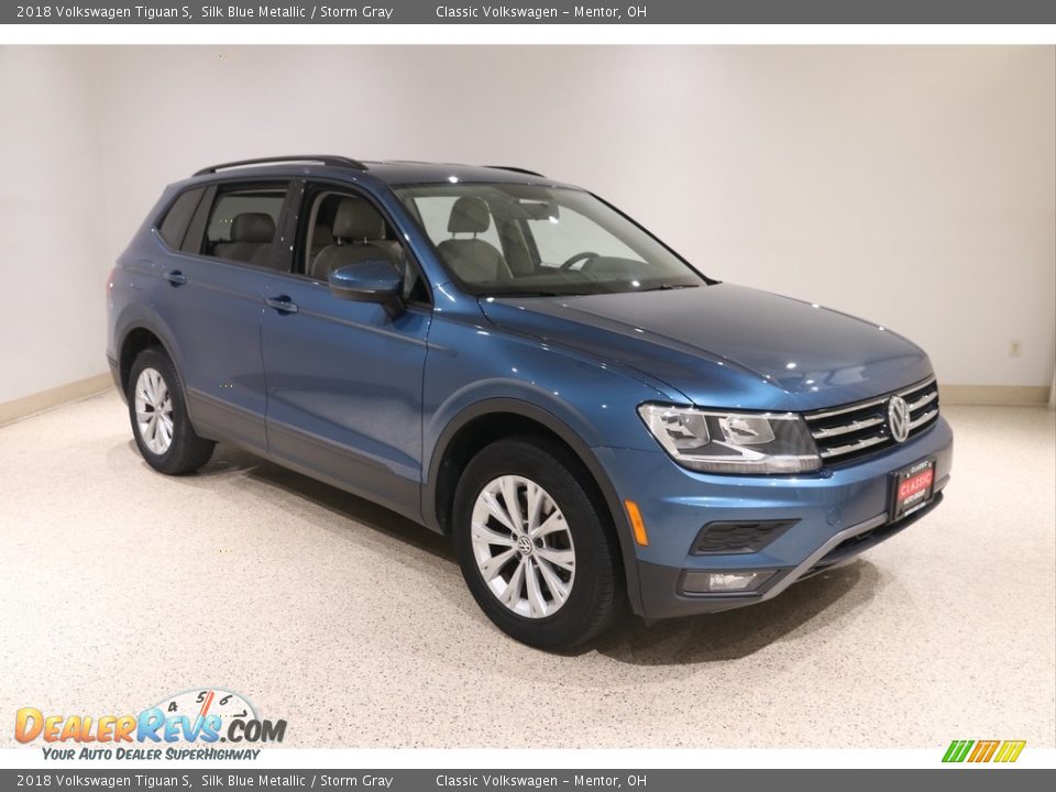 2018 Volkswagen Tiguan S Silk Blue Metallic / Storm Gray Photo #1