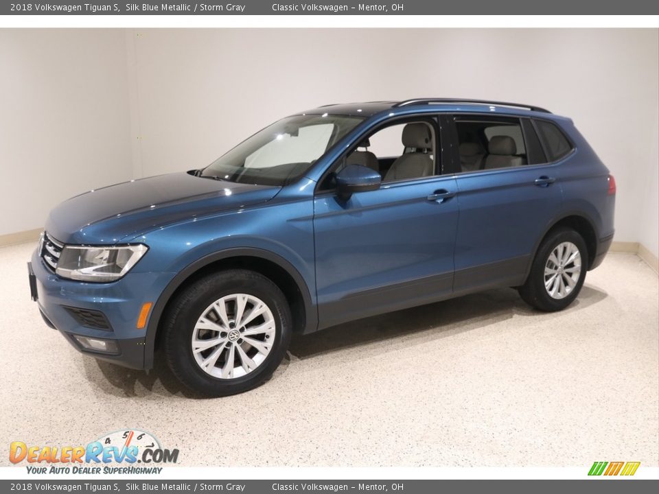 2018 Volkswagen Tiguan S Silk Blue Metallic / Storm Gray Photo #3