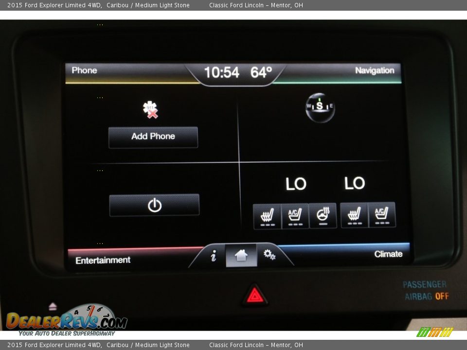 2015 Ford Explorer Limited 4WD Caribou / Medium Light Stone Photo #10