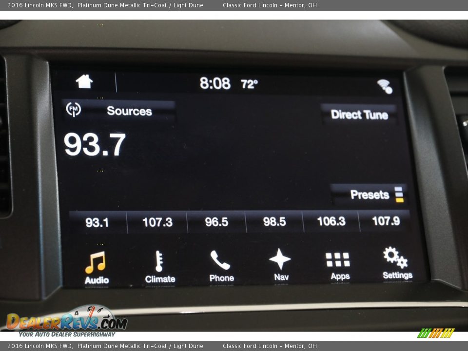 Audio System of 2016 Lincoln MKS FWD Photo #10
