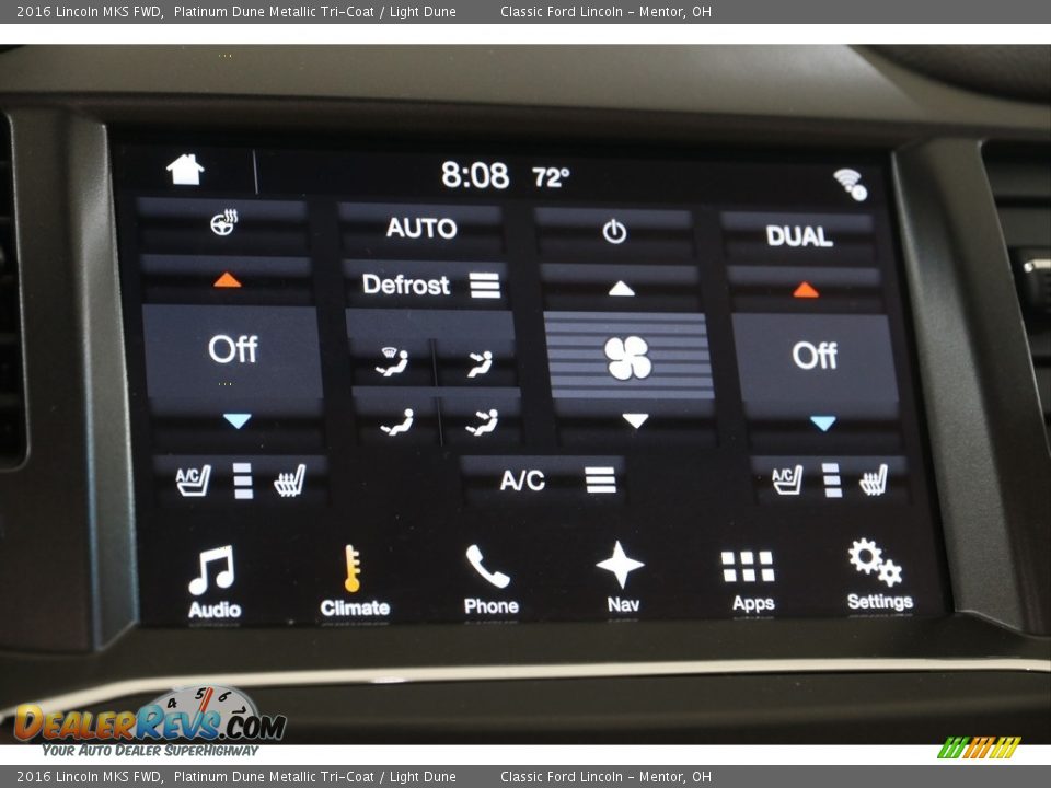 Controls of 2016 Lincoln MKS FWD Photo #11