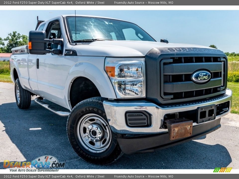 2012 Ford F250 Super Duty XLT SuperCab 4x4 Oxford White / Steel Photo #1