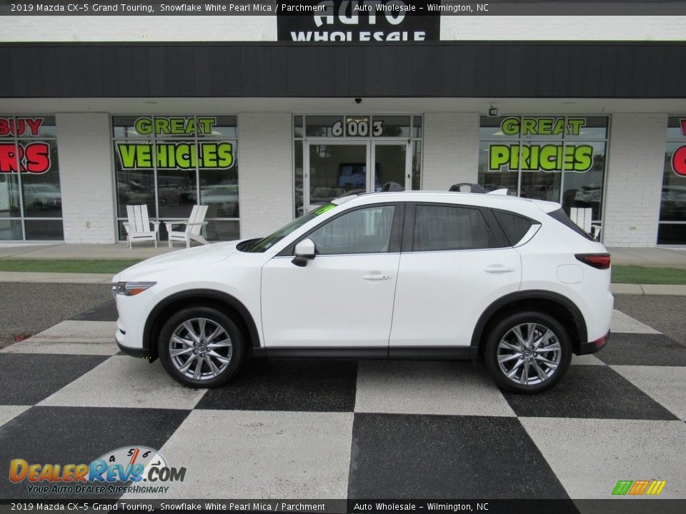 2019 Mazda CX-5 Grand Touring Snowflake White Pearl Mica / Parchment Photo #1