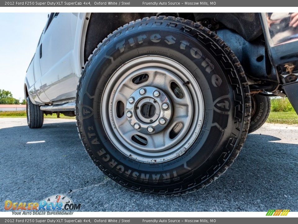 2012 Ford F250 Super Duty XLT SuperCab 4x4 Oxford White / Steel Photo #2