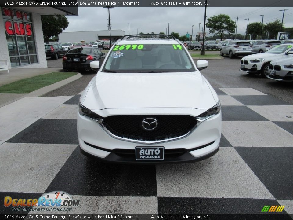 2019 Mazda CX-5 Grand Touring Snowflake White Pearl Mica / Parchment Photo #2