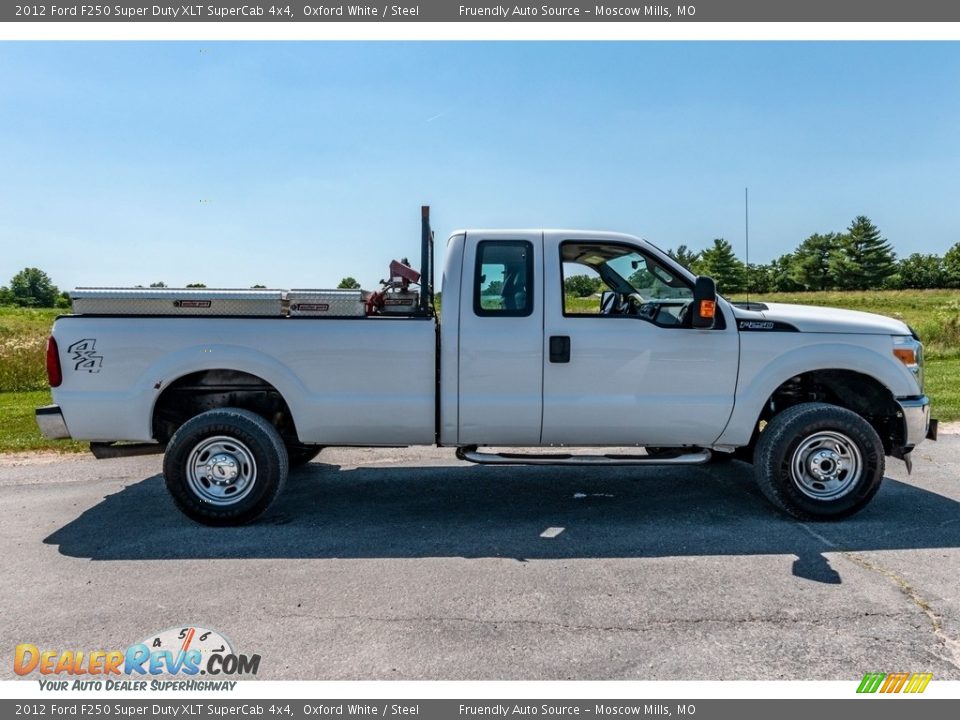 2012 Ford F250 Super Duty XLT SuperCab 4x4 Oxford White / Steel Photo #3