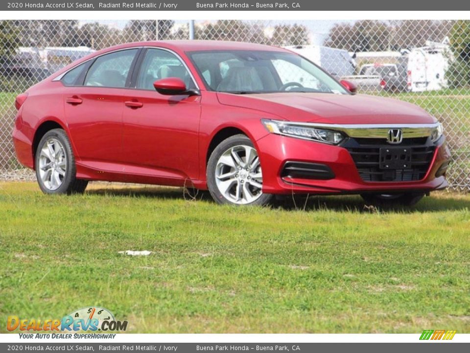 2020 Honda Accord LX Sedan Radiant Red Metallic / Ivory Photo #2