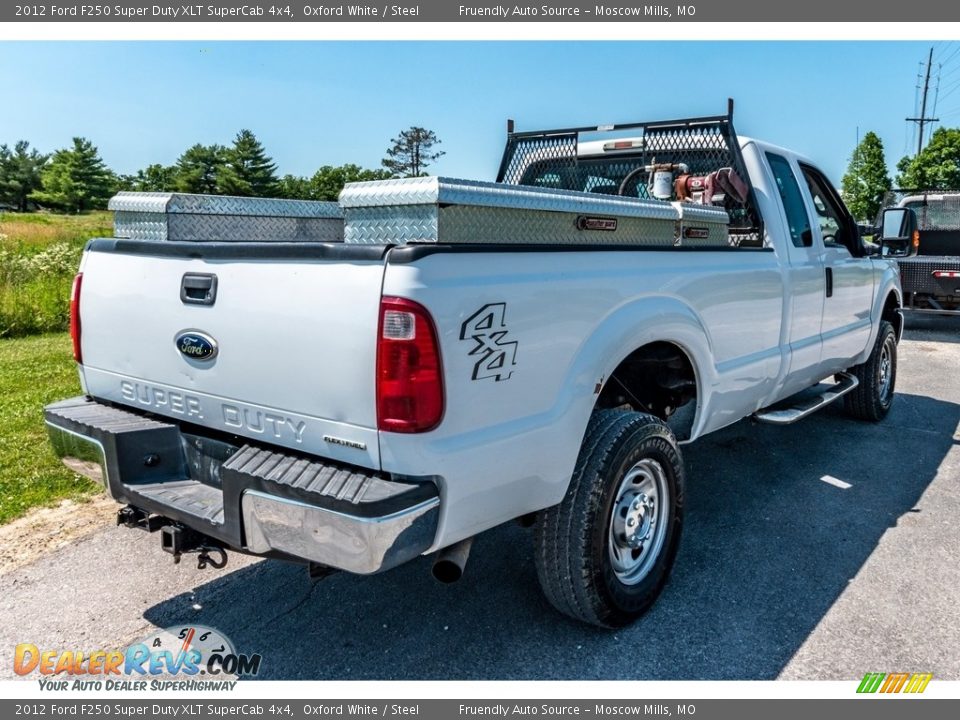 2012 Ford F250 Super Duty XLT SuperCab 4x4 Oxford White / Steel Photo #4