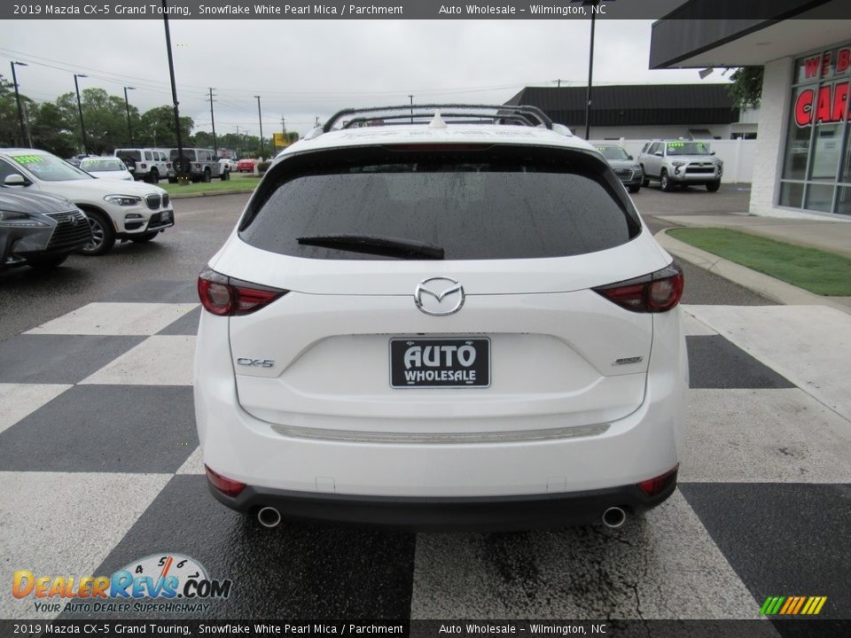 2019 Mazda CX-5 Grand Touring Snowflake White Pearl Mica / Parchment Photo #4