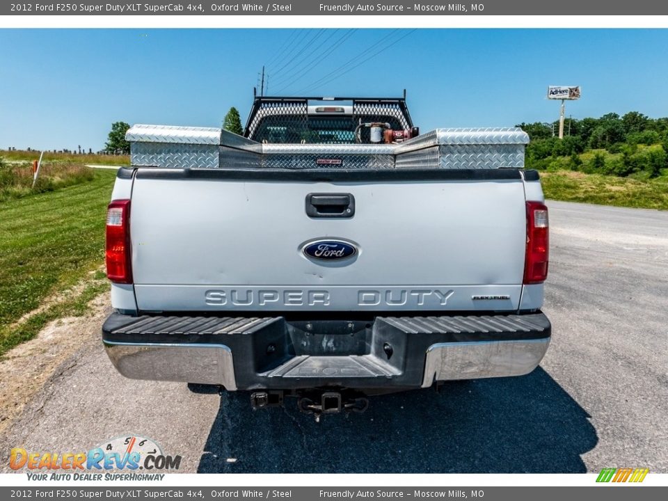 2012 Ford F250 Super Duty XLT SuperCab 4x4 Oxford White / Steel Photo #5