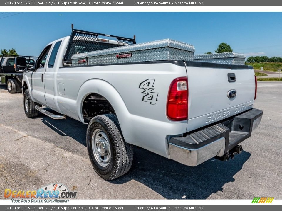 2012 Ford F250 Super Duty XLT SuperCab 4x4 Oxford White / Steel Photo #6