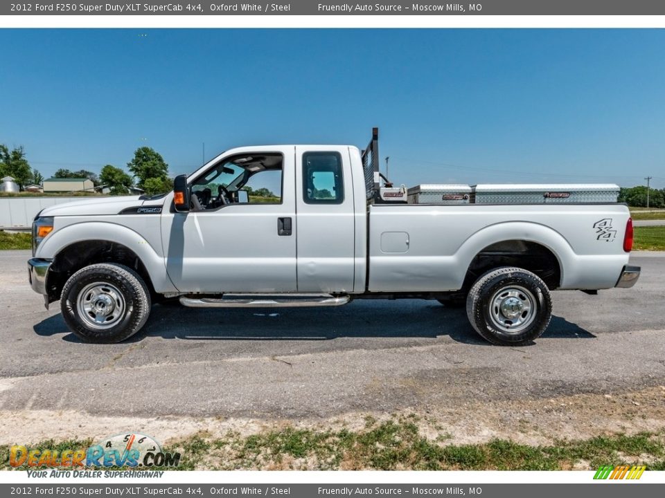 2012 Ford F250 Super Duty XLT SuperCab 4x4 Oxford White / Steel Photo #7