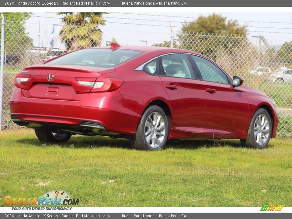 2020 Honda Accord LX Sedan Radiant Red Metallic / Ivory Photo #6