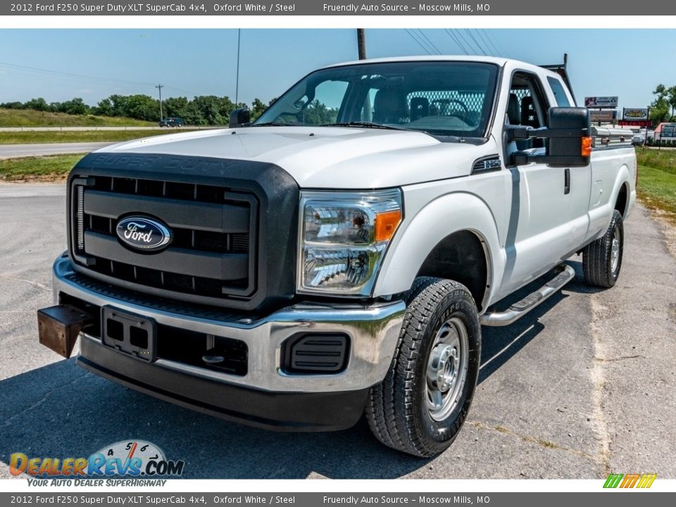 2012 Ford F250 Super Duty XLT SuperCab 4x4 Oxford White / Steel Photo #8