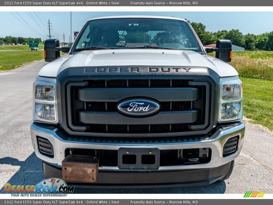 2012 Ford F250 Super Duty XLT SuperCab 4x4 Oxford White / Steel Photo #9