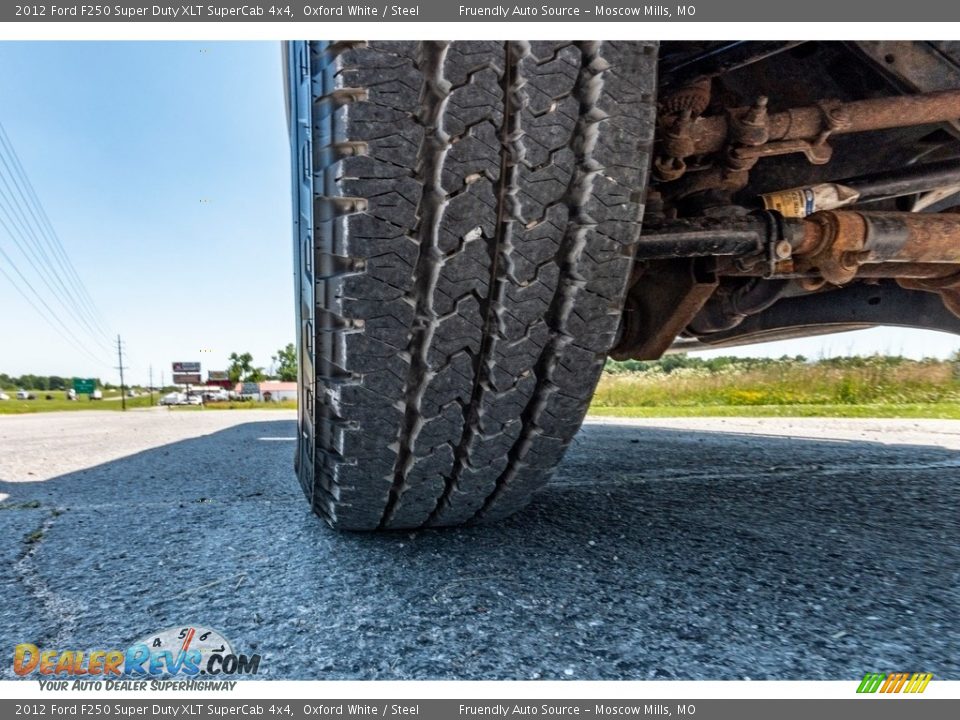 2012 Ford F250 Super Duty XLT SuperCab 4x4 Oxford White / Steel Photo #11