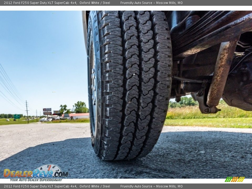 2012 Ford F250 Super Duty XLT SuperCab 4x4 Oxford White / Steel Photo #12