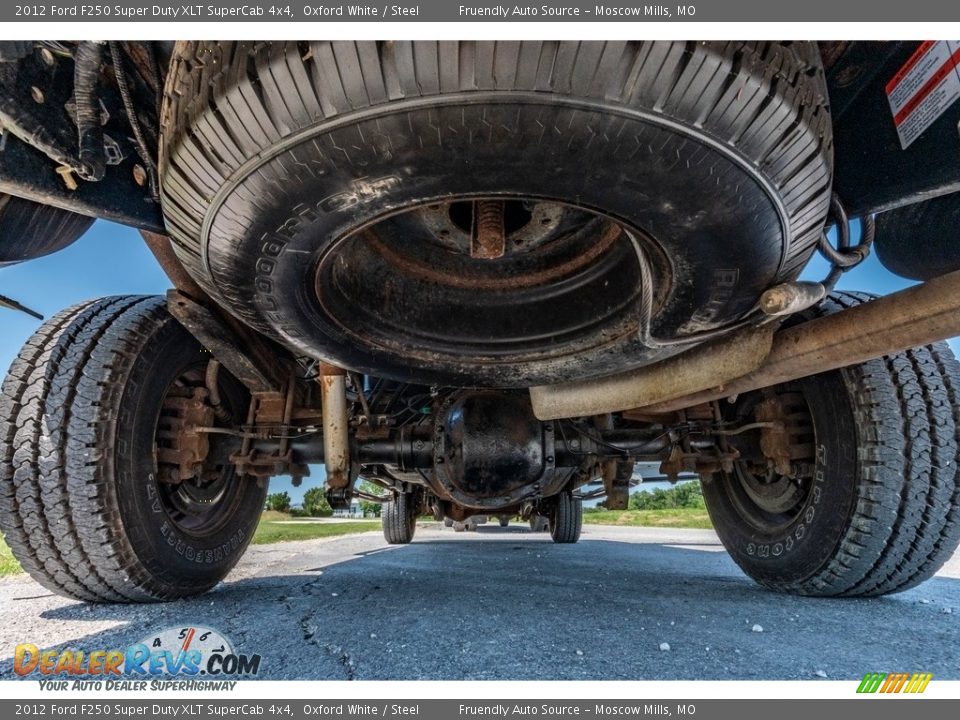 2012 Ford F250 Super Duty XLT SuperCab 4x4 Oxford White / Steel Photo #13