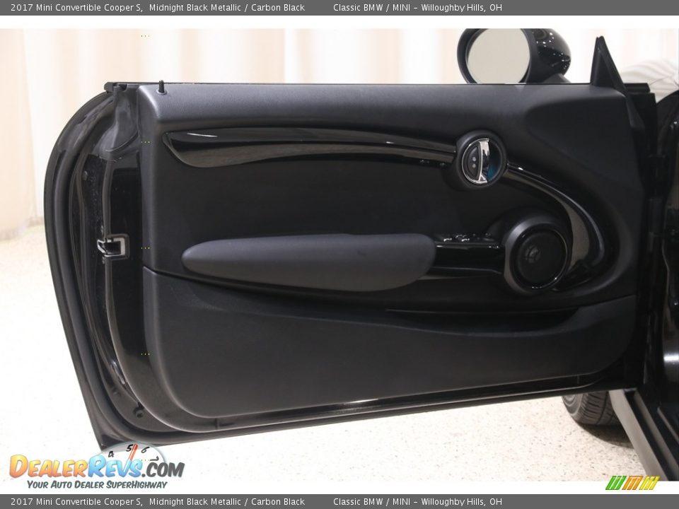 2017 Mini Convertible Cooper S Midnight Black Metallic / Carbon Black Photo #5