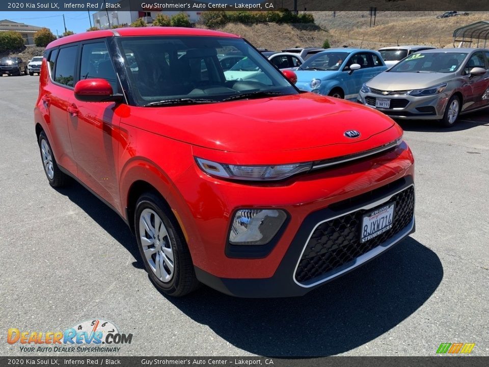 2020 Kia Soul LX Inferno Red / Black Photo #1