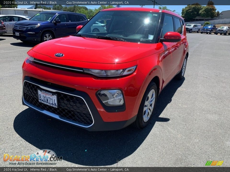 2020 Kia Soul LX Inferno Red / Black Photo #2