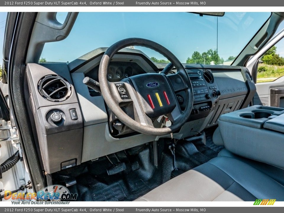 2012 Ford F250 Super Duty XLT SuperCab 4x4 Oxford White / Steel Photo #20