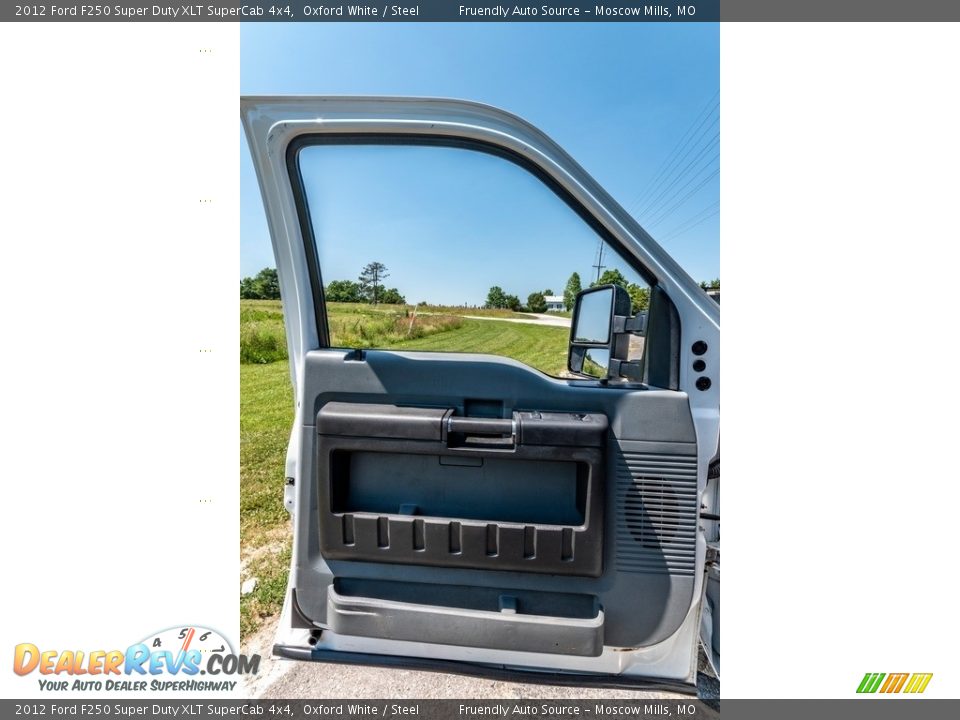 2012 Ford F250 Super Duty XLT SuperCab 4x4 Oxford White / Steel Photo #23