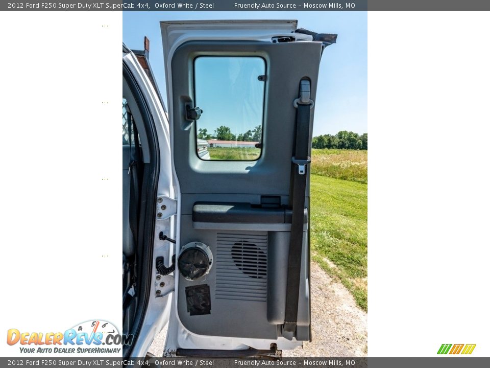 2012 Ford F250 Super Duty XLT SuperCab 4x4 Oxford White / Steel Photo #24
