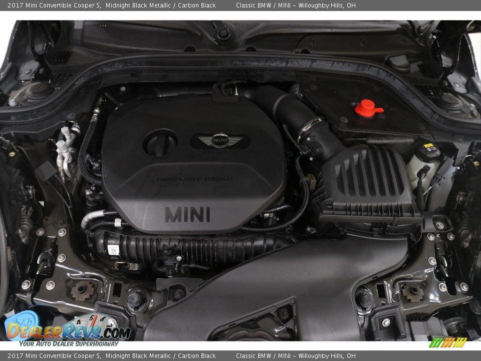 2017 Mini Convertible Cooper S Midnight Black Metallic / Carbon Black Photo #19